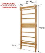 Дървена шведска стълба Physionics® - лостове за гимнастика - Image 3