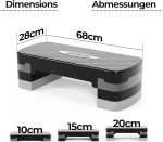 Physionics® степер за аеробика - 3 нива на височина - Image 2