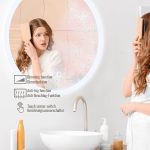 Aquamarin® LED огледало за баня, кръгло 80 см - Image 5