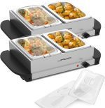 Jago Бюфет за затопляне на храна (2x1,5L Комплект от 2)