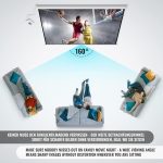 Моторизиран прожекционен екран Jago, 203x152 см, HDTV - Image 2