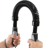 Фитнес флексор Physionics®, стомана/гума, черен