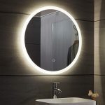 Aquamarin® LED огледало за баня, кръгло 80 см