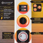 Конвектор KESSER 2000 W Нагревател 24-часов таймер - Image 7