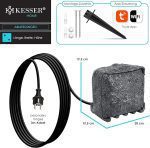 KESSER® градински контакт с вид на камък с 4 слота - Image 2