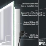 Aquamarin® LED осветени огледала за баня - 80 x 60 cm, A++ - Image 6