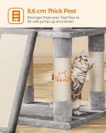 Котешко дърво Feandrea, голяма котешка кула, 172 см - Image 5