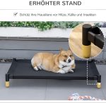 Повдигнато легло за кучета PawHut, мрежест плат - Image 5