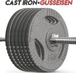 Physionics® Комплект чугунени плочи с тежести с дръжка - Image 6