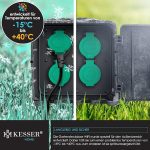 KESSER® градински контакт с вид на камък с 4 слота - Image 5