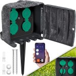 KESSER® градински контакт с вид на камък с 4 слота