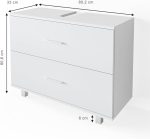 Шкаф за мивка Vicco бял 80 х 60,8 см, Ilias - Image 5