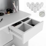 Vicco Тоалетка Dekos, Бяла, 75 см с LED осветление - Image 4