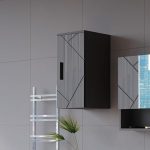 Шкаф за баня Vicco Irma висок гланц антрацит 30 x 59 см - Image 6