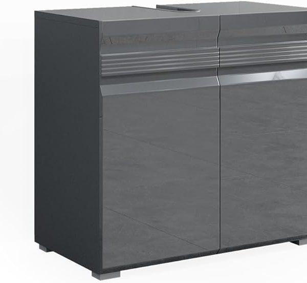 Vicco Freddy шкаф за тоалетна 60 x 56 см висок гланц антрацит