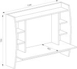 Бюро за стена Vicco Max 110 см за PC компютър - Image 4