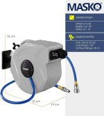 MASKO® 20m макара за маркуч със сгъстен въздух - Image 3