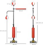 SPORTNOW Боксова круша Стойка Боксова топка 3 в 1 - Image 2