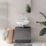 Vicco Freddy шкаф за тоалетна 60 x 56 см висок гланц антрацит - Image 6