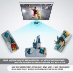 Екран за проектор Jago® - Ръчно издърпващ се(152x152 cm) - Image 5