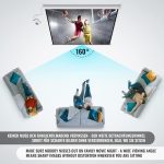 Jago® моторизиран прожекционен екран - 152x152 cm - Image 7