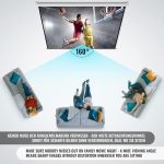 Екран за проектор Jago® - (203x203 cm - 113") - Image 2