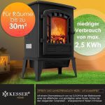 Електрическа камина Kesser® с нагревател с вентилатор - Image 6