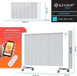 KESSER® Електрически радиатор Инфрачервен нагревател - Image 8