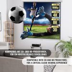 Jago® моторизиран прожекционен екран - 152x152 cm - Image 4