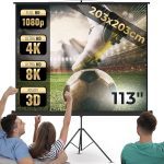 Jago® екран проектор - 1:1, 4:3, 16:9, HD 4K 3D