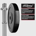 Тежести с дъмбели Physionics® - Комплект от 2бр. (2 x 15 kg) - Image 4