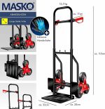 MASKO® Стълбищна количка, 200 кг, Транспортна количка - Image 3