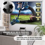 Екран за проектор Jago® - Ръчно изтеглящ се, прибиращ се - Image 2