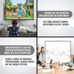 Jago® екран проектор - 1:1, 4:3, 16:9, HD 4K 3D - Image 4