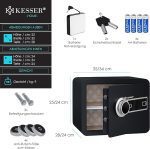KESSER® електрически сейф с пръстов отпечатък 34x25x28 см - Image 2
