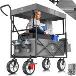 Ръчна количка KESSER®, сгъваема с покрив, ръчна количка