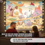 Jago® Моторизиран прожекционен екран - 203x203 см, 113" - Image 2