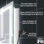 LED огледало за баня - 80 x 60 см Aquamarin® - Image 7