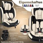 KIDIZ® детско столче за кола група 1+2+3 9-36 кг, с изофикс - Image 4