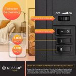 Електрическа камина Kesser® с нагревател с вентилатор - Image 5