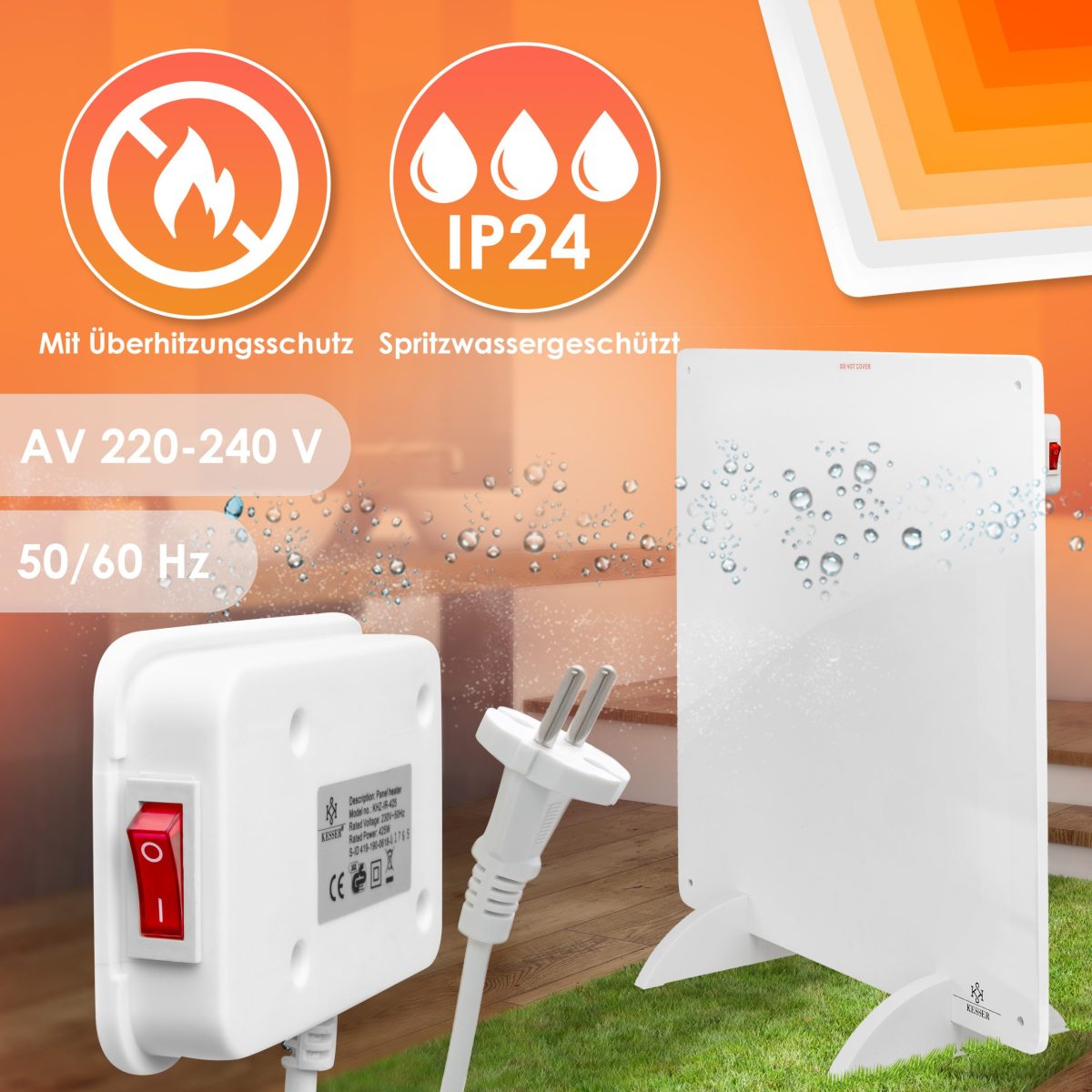 KESSER® инфрачервен нагревател 425 вата - Image 6