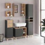 Стенен рафт Vicco рафт за баня Senyo Sonoma 2 отделения - Image 3