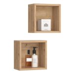 Стенен рафт Vicco рафт за баня Senyo Sonoma 2 отделения - Image 6