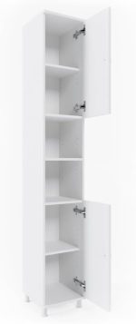 Vicco Fynn Шкаф за баня / Рафтове, Висок шкаф, 190 см - Image 2