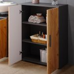 Vicco шкаф за баня Антрацит/Дъб 60 x 81 см, Irma - Image 4