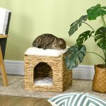 Котешка къща PawHut с 2 нива с 2 възглавници - Image 7