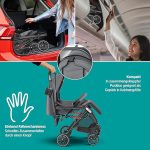 Количка KIDIZ®, сгъваеми колела на 360° 5-точков колан - Image 3