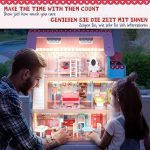 Дървена къща за кукли Infantastic, LED светлини, 3 етажа - Image 5