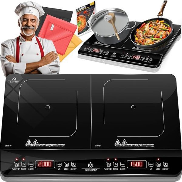 KESSER® индукционен котлон 2 плочи 3500W