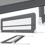 KESSER® парапет за легло 200 см, 42 см, тъмно сиво